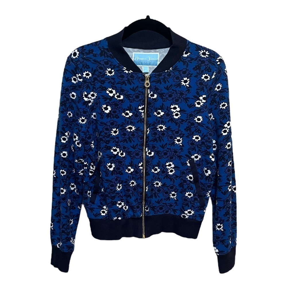 Draper James Floral Hilltop Bomber Jacket